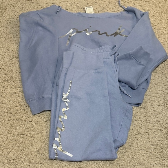 PINK Victoria's Secret Sweaters - PINK Victoria's Secret Blue Top